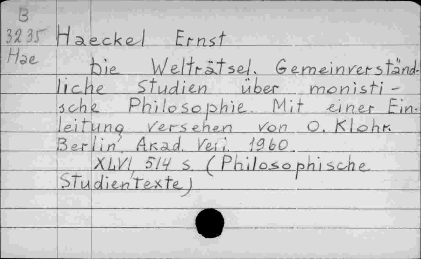 ﻿5 МЗГ			4 g_ck <2^\ Ern^t
Hàc		Sie. WeJP^tseJ, Q> en?ein/er startJ<
	11 сЛ	lé1 Studien uber	то и 1st/ -
	зок	C Phi lo So ph'it. IM if -eine-r Eih-
	Pit	и nq	en ли /on O. К 1 о A r.
	3 er	/in,	Ve^\ î. 3^bO .
		ЛАЙ/ 5^/У S. ( Phi/o-£o nn'i sok^_
	STu	Jî^Y^teJ)	1 _
		
			Ф
		